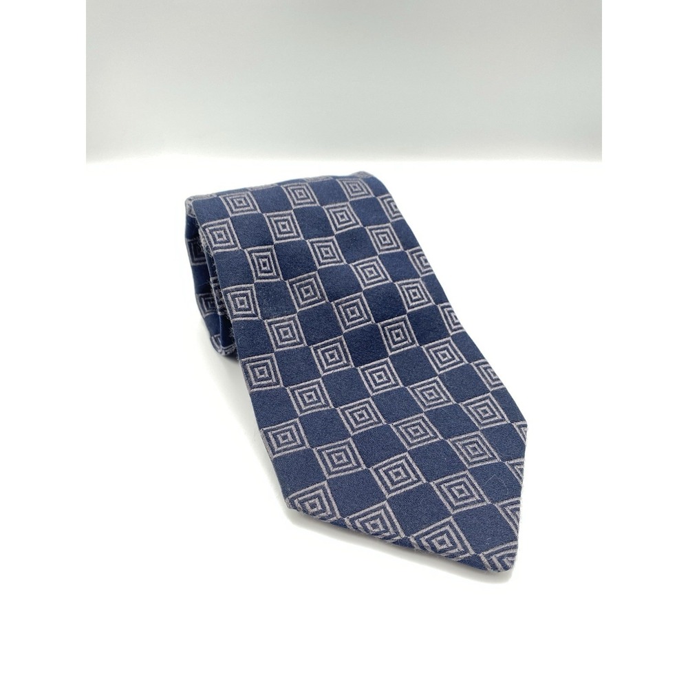 Giorgio Armani Blue Collezioni 100% Silk Men's Tie In Italy